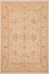 handmade Traditional Kafkaz Beige Lt. Gold Hand Knotted RECTANGLE 100% WOOL area rug 9 x 12